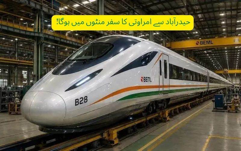 امراوتی-حیدرآبادسفرصرف 70 منٹ میں: ہندوستان کا بلٹ ٹرین منصوبہ